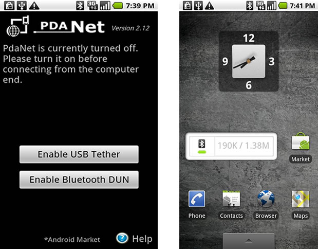 PdaNet 3.0 hide tethering