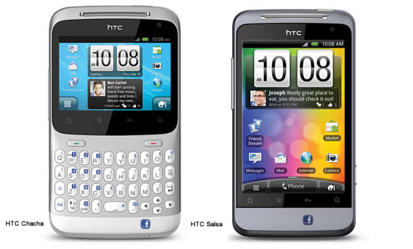 HTC-Chacha-Salsa Facebook
